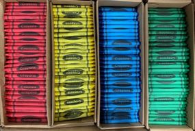 Standard Crayons Bulk Pack (4 colors @ 750 each = 3,000 crayons/case)
